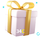 Receba seus bônus de boas-vindas no 34C